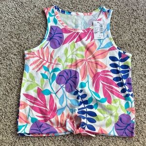 NWT Childrens Place Colorful Tropical Print Tank Top size M 7/8